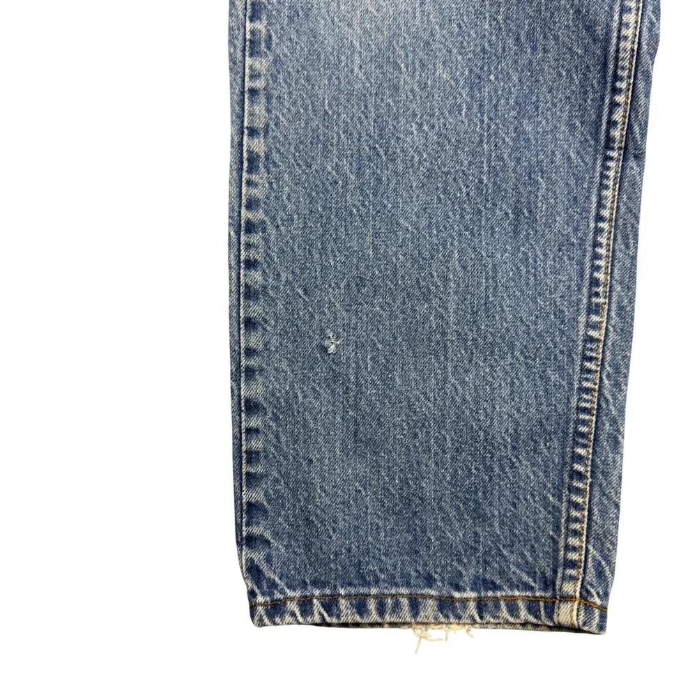 Vtg Levi's 505 Orange Tab Jeans Men 36x27.5 Straight Leg Light Wash Denim USA